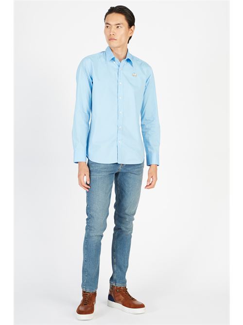 MAN SHIRT L/S POPLIN STRETCH LA MARTINA | CCMC02-PP003/07003